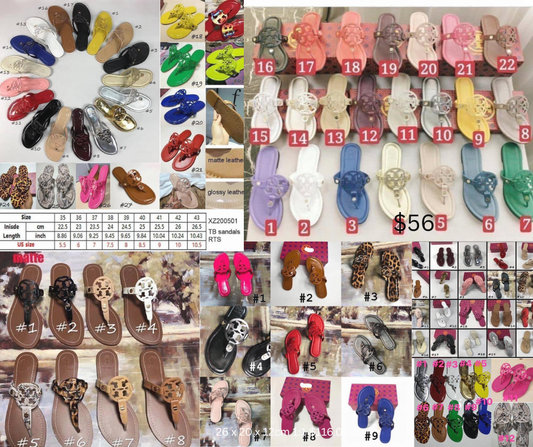 Signature Emblem Thong Sandals – Multiple Colors