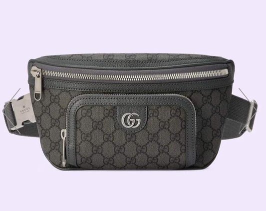 Unisex Signature Monogram Crossbody Belt Bag