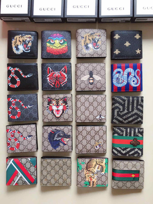 Men’s Designer-Style Bifold Wallets – Multiple Colors & Patterns