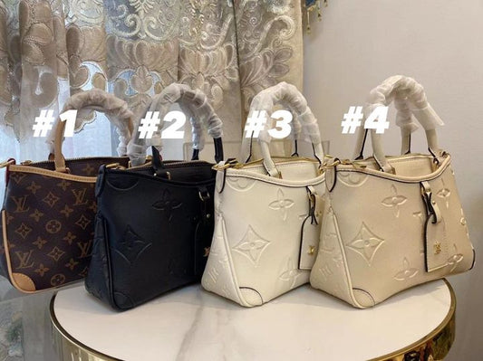 Embossed Monogram Mini Satchel Handbag