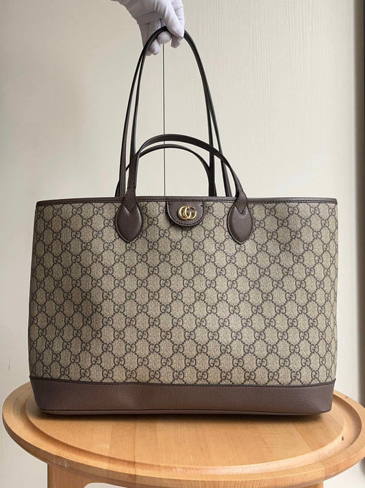 Classic Monogram Everyday Tote Bag – Brown & Beige