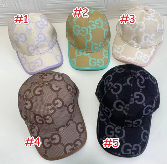 Women's Allover Monogram Print Baseball Cap – 5 Colors