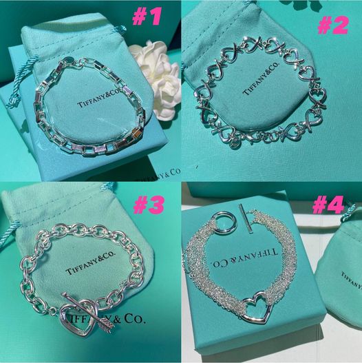 Silver Heart & Chain Statement Bracelets