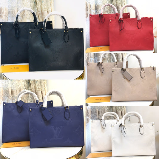 Monogram Tote Bag Collection – Small, Medium & Large | Multiple Colors & Styles