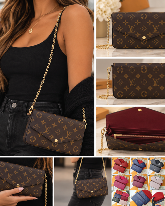 Monogram Wallet on Chain – 10 Colors