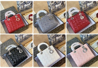 Luxe Glossy Embossed Mini Satchel Handbag