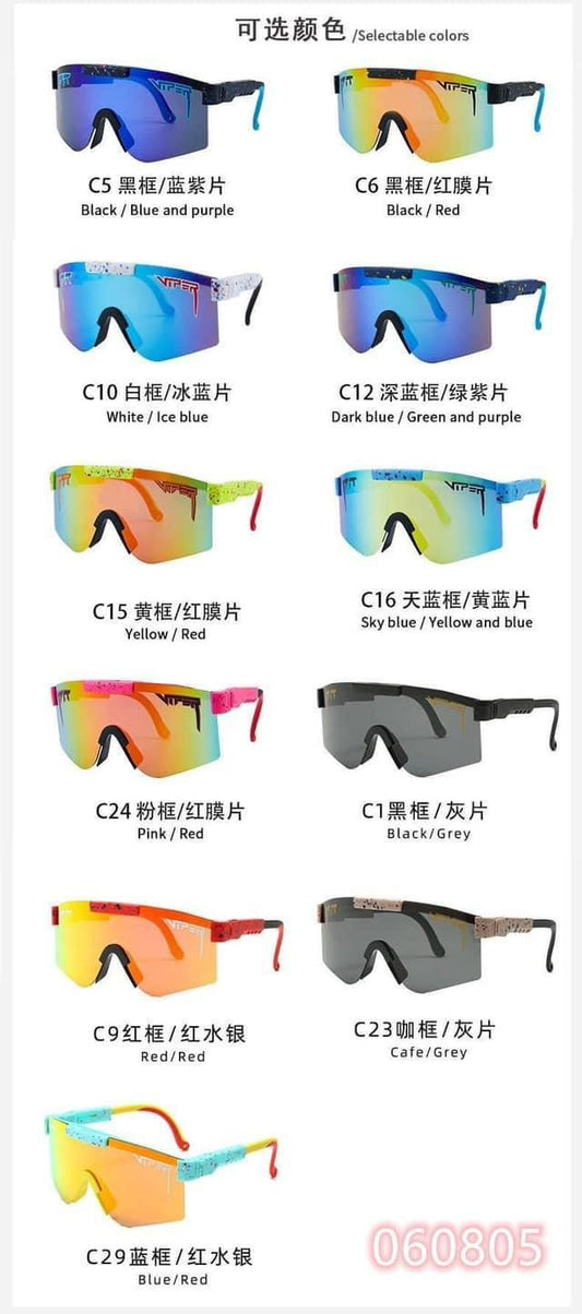 Oversized Mirrored Shield Sunglasses