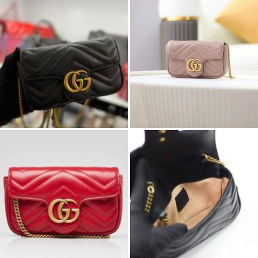 Mini Quilted Chevron Chain Crossbody Bag – 3 Colors