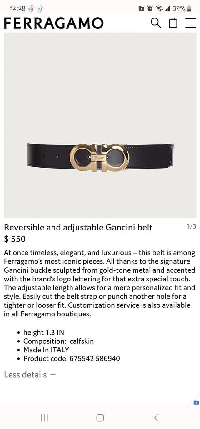 F Belt size 105—125CM