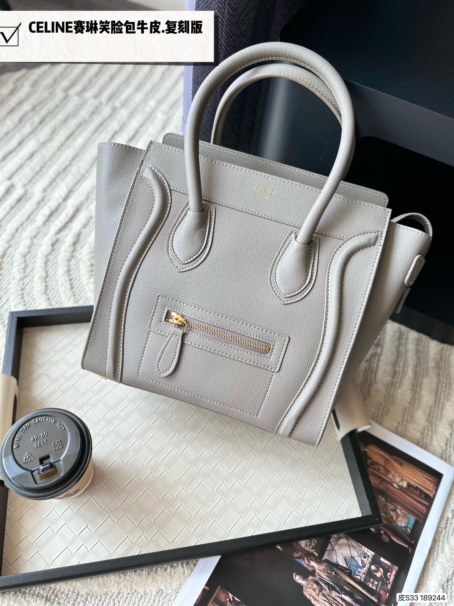 C Purse 1:1 Real leather Size: 26*27.5 cm