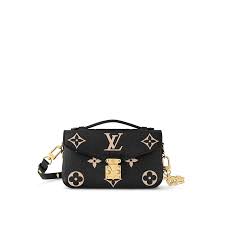 Black & Cream Monogram Mini Shoulder Bag