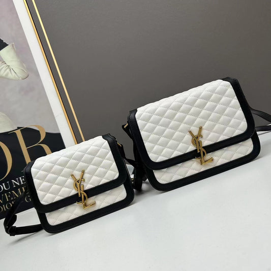 Luxe Quilted Flap Crossbody Bag