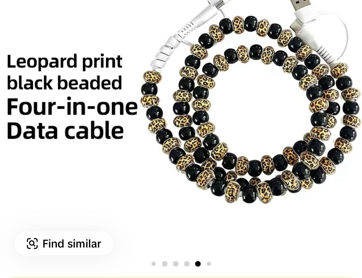 4-in-1 Beaded Charging Cable