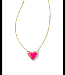 K S Heart necklace Ari Heart Gold Pendant Necklace