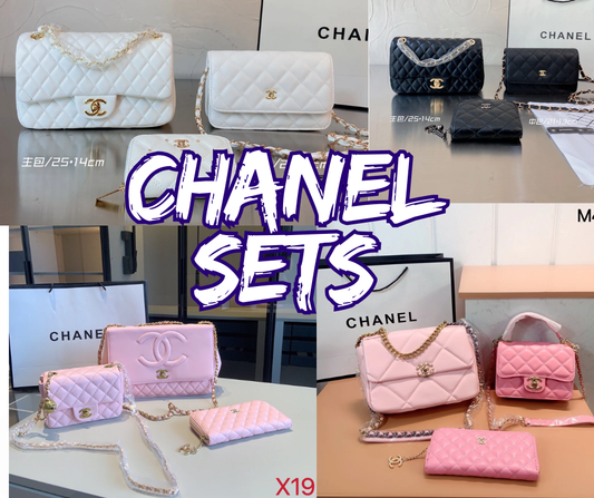 Chanel 3pcs purses set