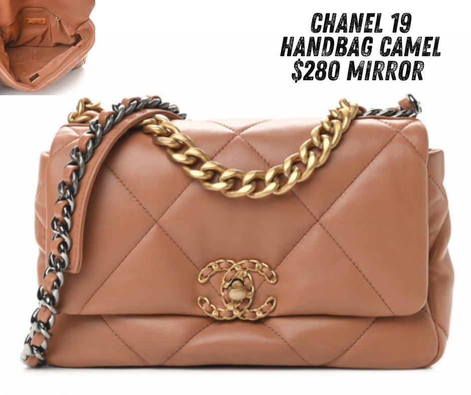 Chanel 19 Handbag Camel