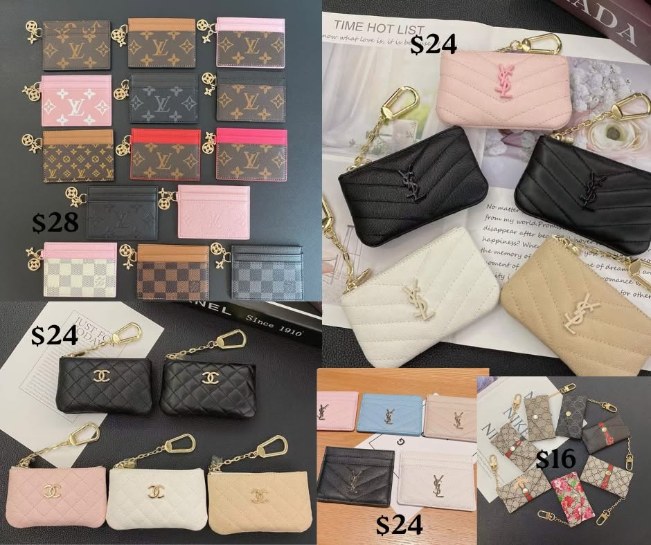 Many Designer card holder wallets/coin holder