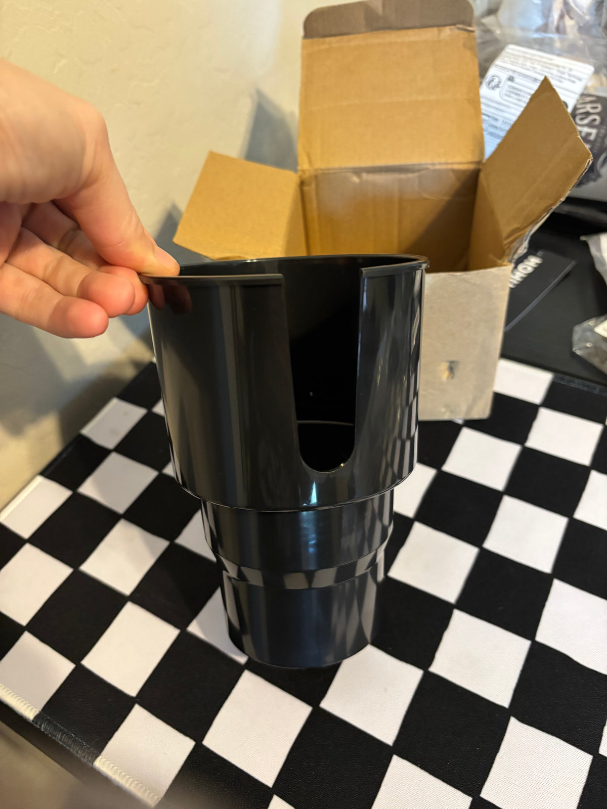 Universal Car Cup Holder Expander – Large Water Bottle & Tumbler Adapter only 1