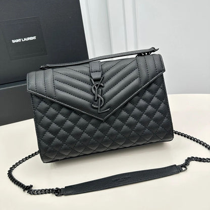 Small Quilted Envelope Chain Shoulder Bag
