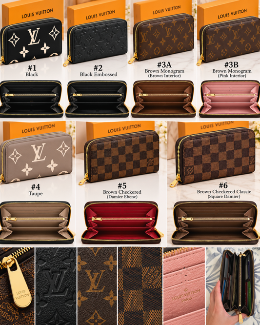 Classic Monogram Zip-Around Wallet