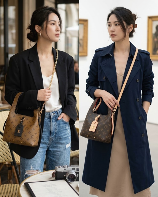 Monogram Bucket Shoulder Bag