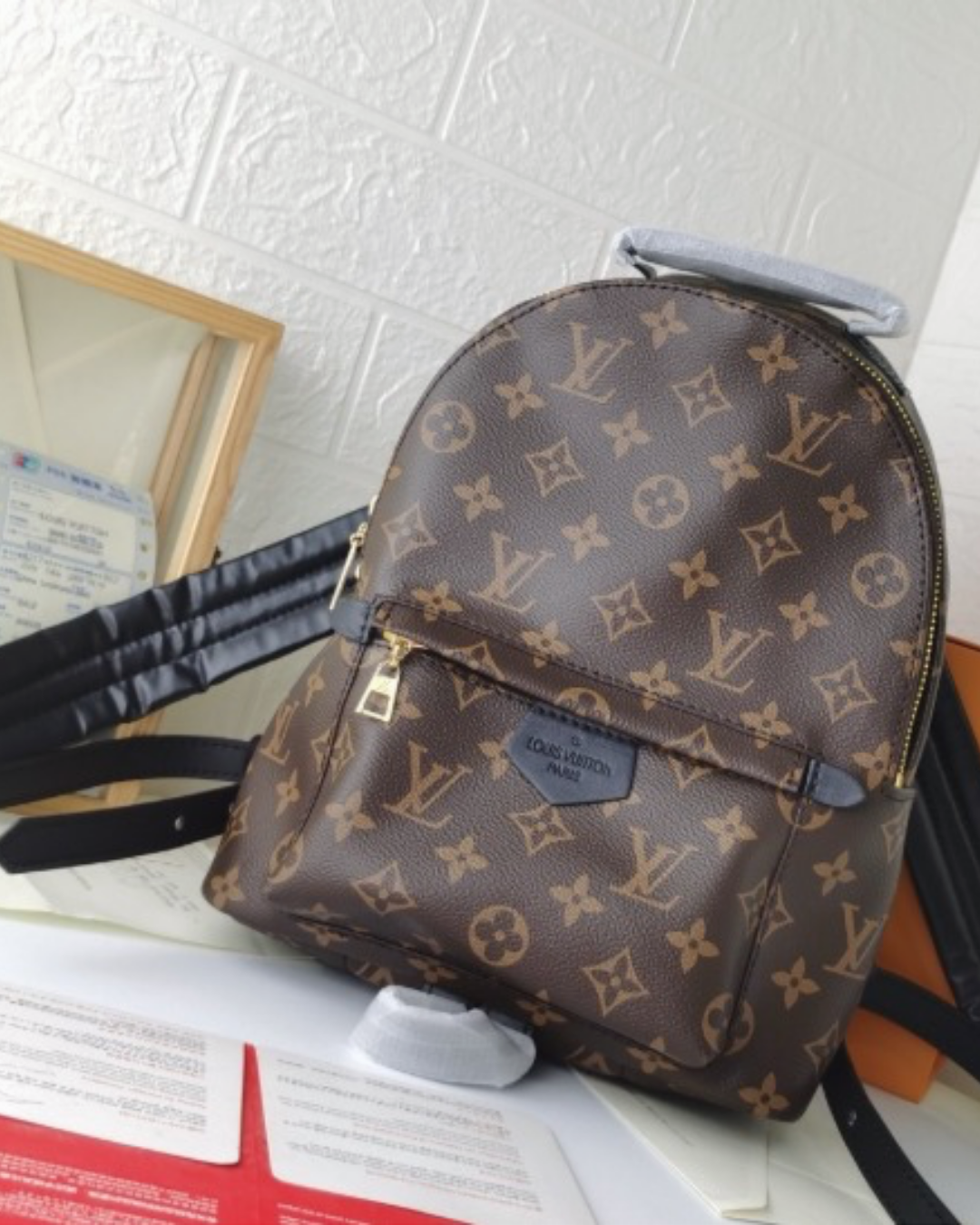 Monogram Mini Backpack – Brown