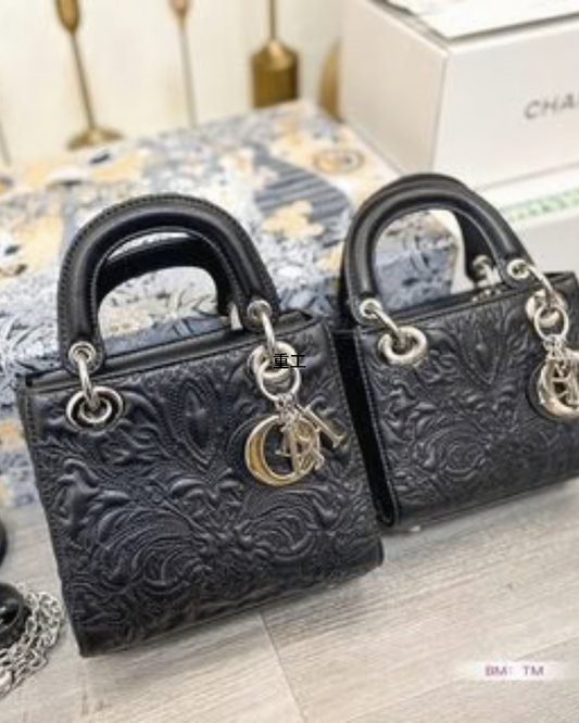 Embossed Floral Mini Top Handle Satchel Bag