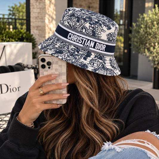 Midnight Toile Bucket Hat