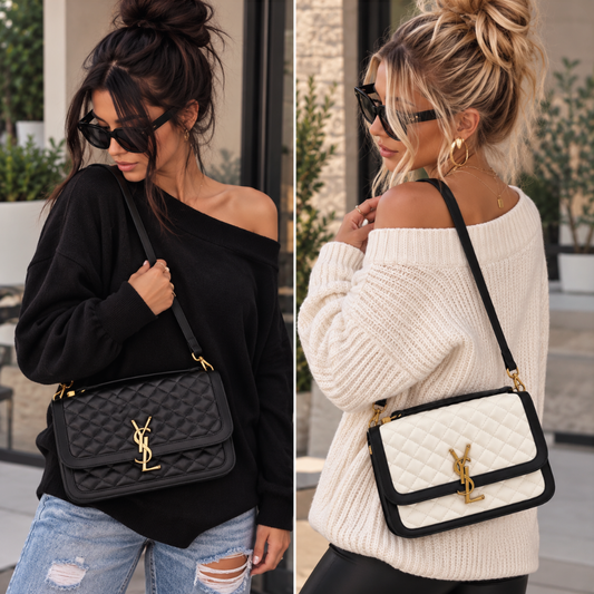 Luxe Quilted Flap Crossbody Bag