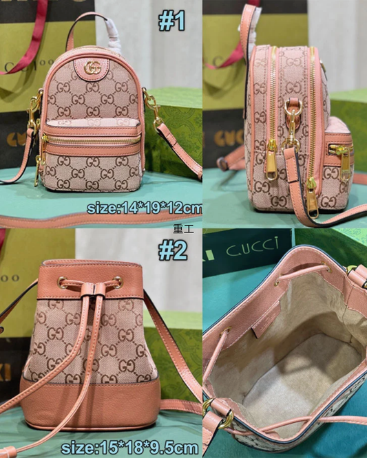 Mini Monogram Backpack & Bucket Crossbody Bag