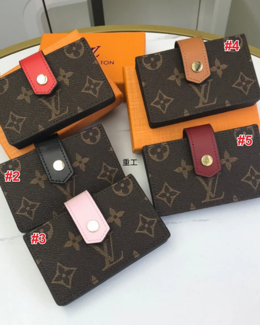 Classic Monogram Snap-Tab Wallet