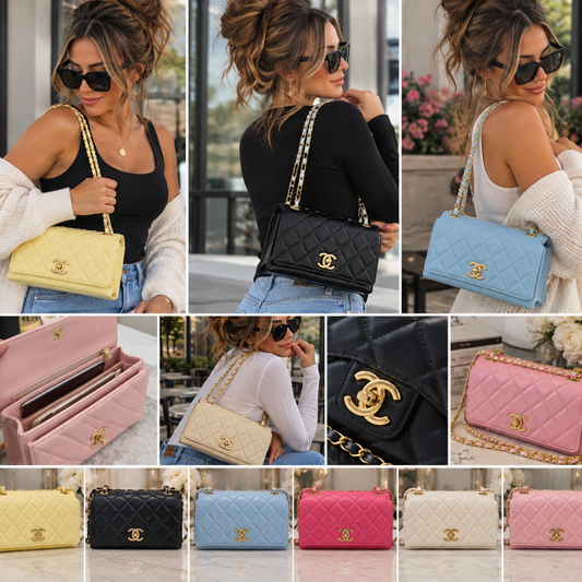 Classic Quilted Chain Shoulder Bag