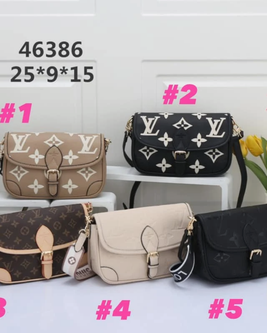 Monogram Saddle Crossbody Bag – 5 Colors Available