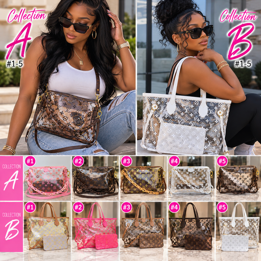 Transparent Monogram Tote & Crossbody Bags