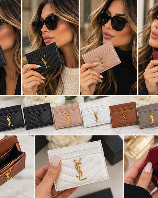 Quilted Mini Card Holder – Multiple Colors