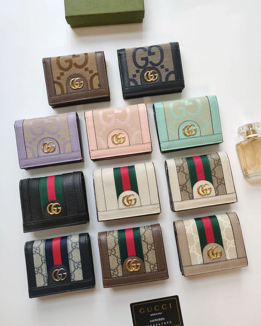 Monogram Compact Foldover Wallet – 11 Colors & Styles