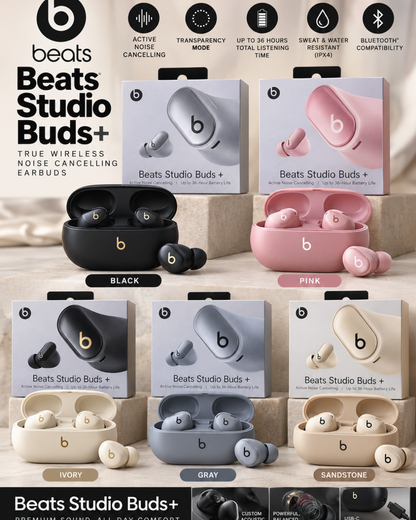 Studio Buds+ Style Wireless Bluetooth Earbuds | Noise Cancelling Headphones | Multiple Colors