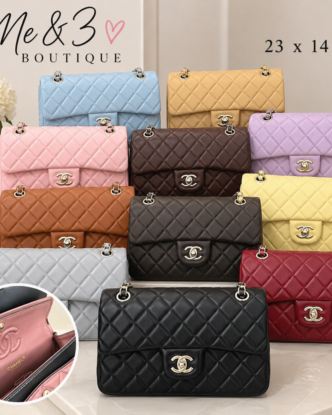 Quilted Classic Flap Chain Shoulder Bag – Multiple Colors