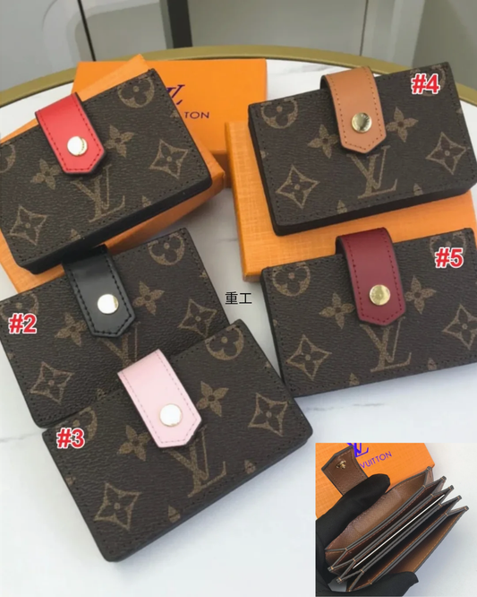 Classic Monogram Snap-Tab Wallet