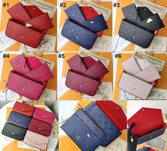 Monogram Wallet on Chain – 6 Colors