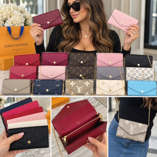 Monogram Wallet on Chain – 10 Colors