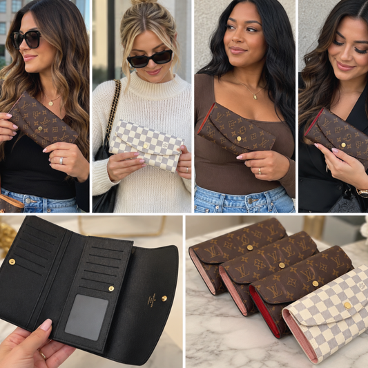 Classic Monogram Envelope Flap Wallet