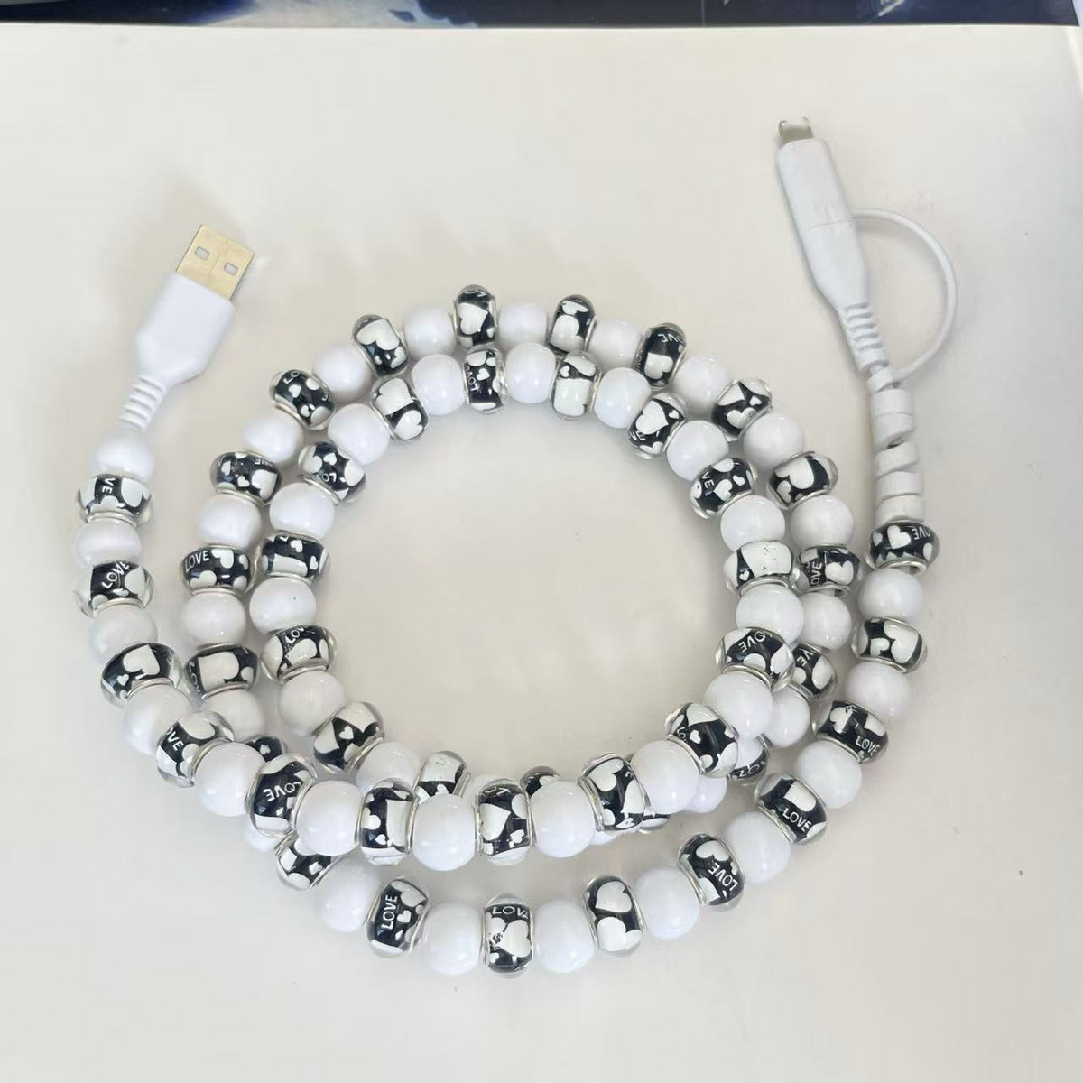 4-in-1 Beaded Charging Cable