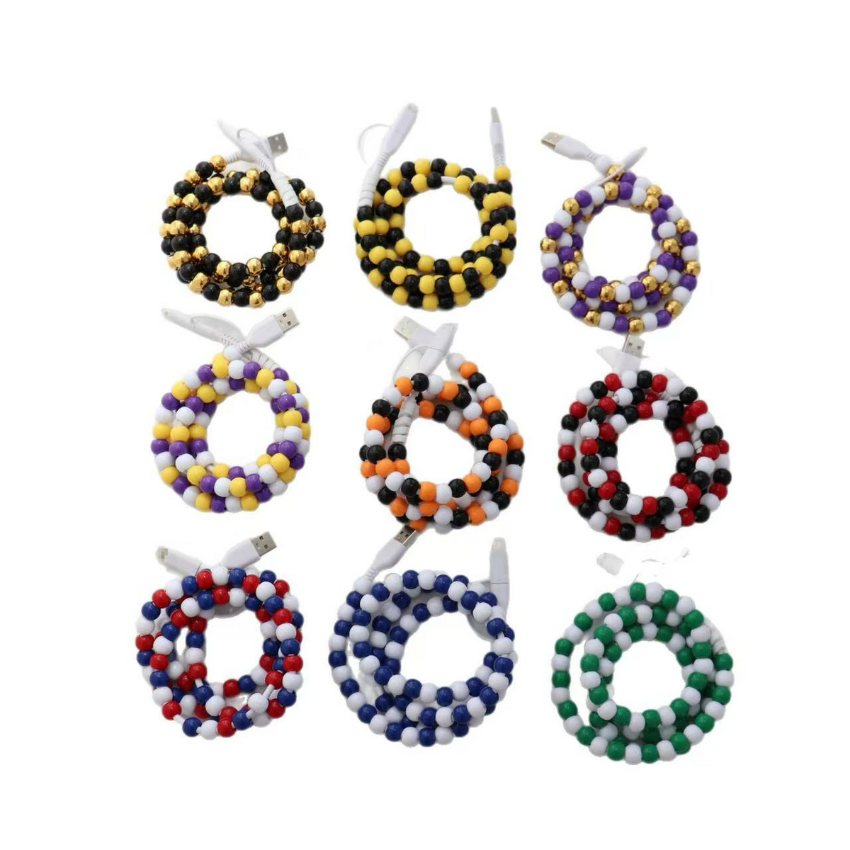 4-in-1 Beaded Charging Cable