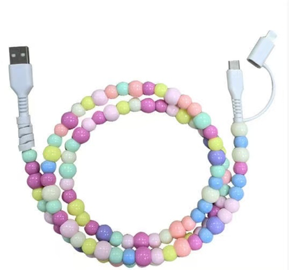 4-in-1 Beaded Charging Cable